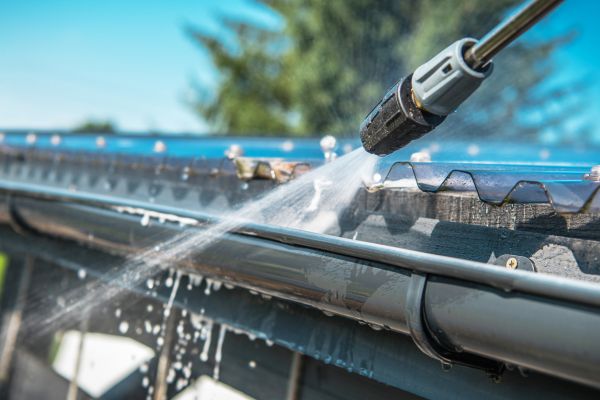 Gutter Jet Washing in West Bend