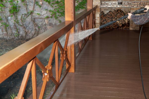 Porch Dirt Removal in West Bend