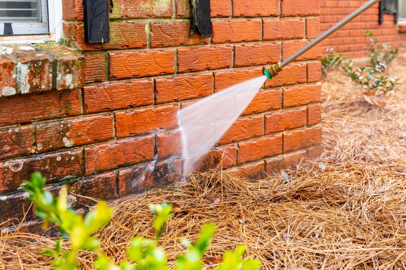 Retaining Wall Power Washing